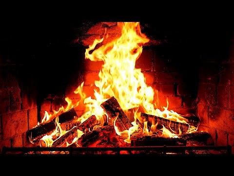 Cozy Fireplace 4K (12 HOURS). Fireplace with Crackling Fire Sounds. Fireplace Ambience