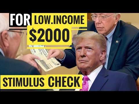 🔥$2000 Stimulus BUT ONLY FOR ✅ Low Income💰4th Stimulus Check Update🎉Social Security📈SSI,SSDI,