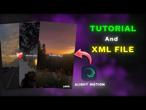 Instagram Trending Nature Aesthetic Lyrics Video || Xml And Tutorial ||