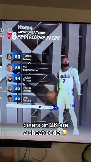 You using the Sixers on 2K27?😂👀