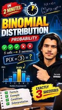 👉 Learn Binomial Distribution in 2 Minutes | Probability Explained with Example #shorts #shortsvideo