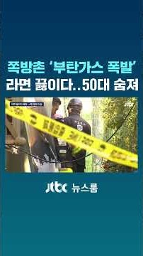 "베풀던 사람이었는데"…쪽방촌 '부탄가스 폭발' 50대 숨져 #JTBC #Shorts