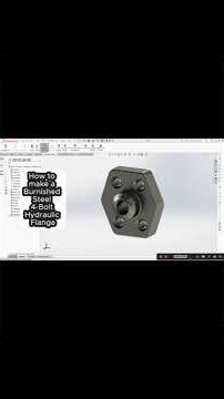 Model a 4-Bolt Hydraulic Flange in SOLIDWORKS