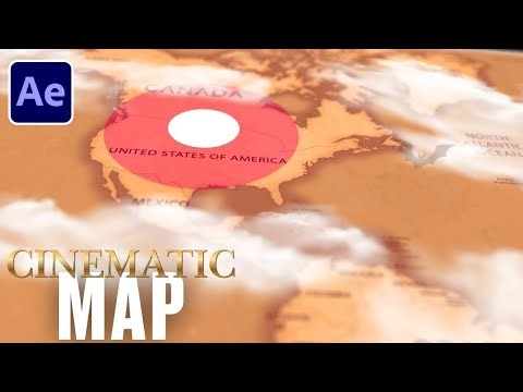 Create EPIC Cinematic Map Animation in After Effects | After Effects Tutorials | Map Animation