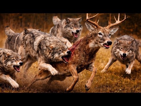 5 Wolves vs Deer | Realistic Wolf Pack Hunt… This Escalated FAST 