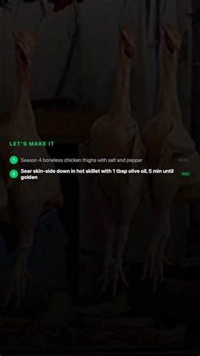 3-Ingredient Balsamic Glazed Chicken Thighs