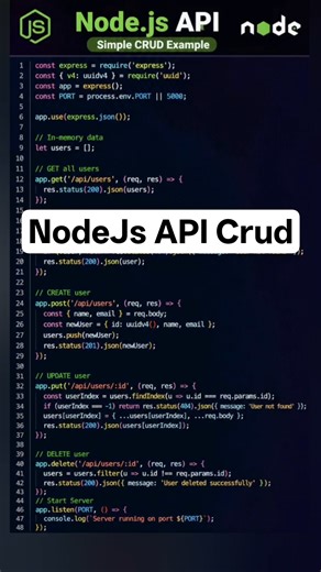 NodeJs API Crud (Beginners Developer Must Know)