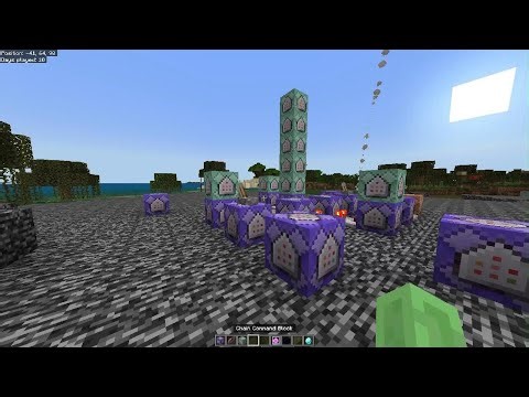 Minecraft Bedrock Homing Missiles with commands