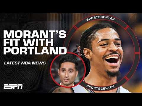 How does Ja Morant fit with the Portland Trail Blazers? 🤔 + NBA free agency news | SportsCenter