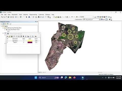 Image Classification by using Supervised classification By Arcgis 10.8