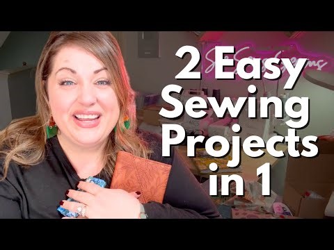 2 Easy Sewing Projects in 1! DIY Business Card Holder & Envelope Clutch Tutorial (Beginner Friendly)