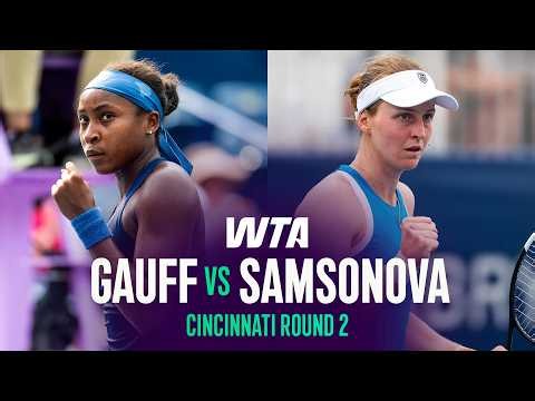 Coco Gauff vs. Liudmila Samsonova | 2026 Cincinnati Round 2 | WTA Match Highlights