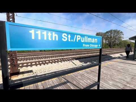 SOUTH SHORE LINE Train # 509, Metra Electric 111th St./PULLMAN Station, Chicago, Illinois, 4/25/2026