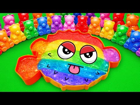 Satisfying ASMR | Making Blowfish Shape Slime Bathtub by Mixing Paw Patrol CLAY Mystery Egg