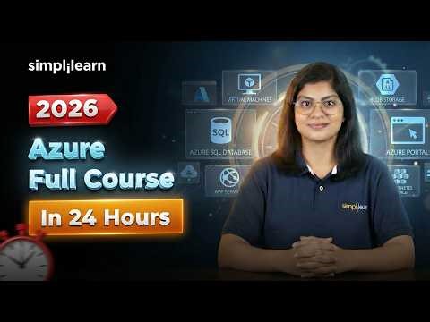 Azure Developer Full Course 2026 | Complete Azure Developer Tutorial For Beginners | Simplilearn