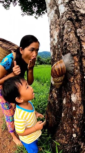 Found a Big snail mama #short #usa #outdoorlife