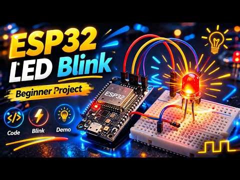 ESP32 LED Blink using Arduino IDE | Beginner ESP32 Project | Begineer ESP32 Project