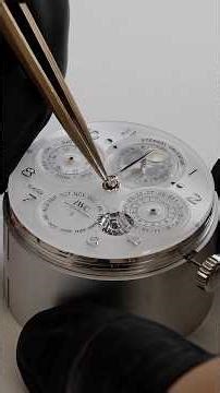 IWC watchmaker Thomas Zimmermann at work on the Portugieser Eternal Calendar.