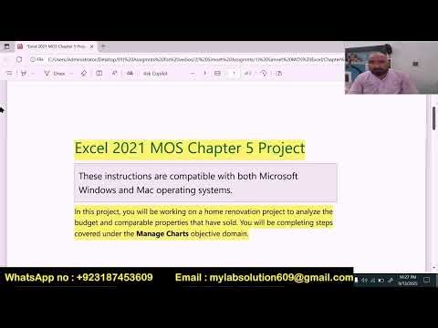 Excel 2021 MOS Chapter 5 Project - SIMnet | Excel 2021 MOS Chapter 5 Project