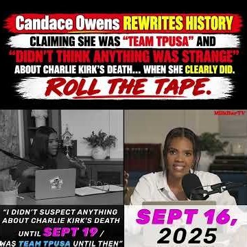 Candace Owens is now REWRITING HISTORY, claiming she was “Team TPUSA”