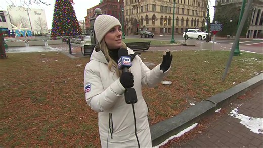 LIVE: Snow is falling across parts of the Northeast as a clipper system moves through just days before Christmas. Some areas could wake up to a white Christmas, with travel impacts possible in upstate New York and beyond. Katie Byrne breaks down what to expect. | Fox News