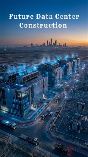 Ultra Modern Data Center Block Rising in Smart City in just 30 seconds 😱 #shorts #DataCenter