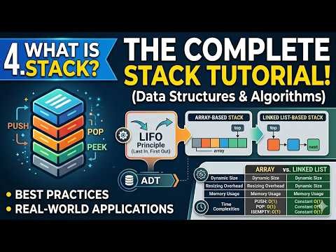 Lec 04: Mastering Stack | Data Structures & Algorithm| @DevSagarKumarJha ​