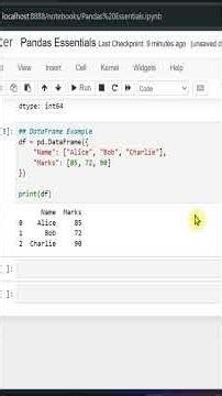 Create Your First Pandas DataFrame in Python | Pandas for Beginners