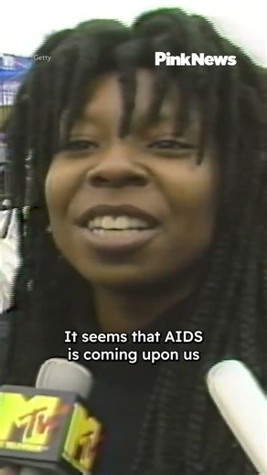 Whoopi Goldberg attended an AIDS awareness rally in 1987 to put pressure on the US government to act