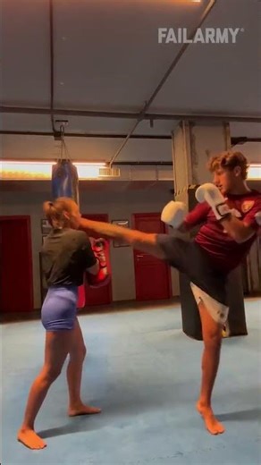 Guy Accidentally Kicks Girlfriend In The Face