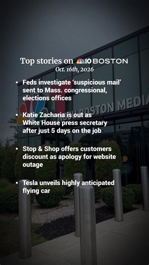 The top stories we are covering today (10/16/2026) 📲 nbc10boston.com #nbc10boston #boston #news