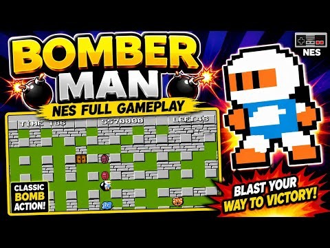 Bomberman NES Full Gameplay 💥 | The Classic That Never Gets Old!