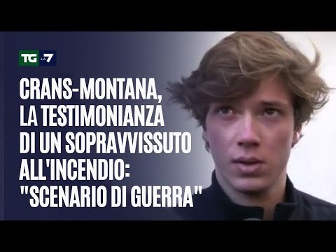 Crans-Montana, la testimonianza di un sopravvissuto all'incendio: "Scenario di guerra"
