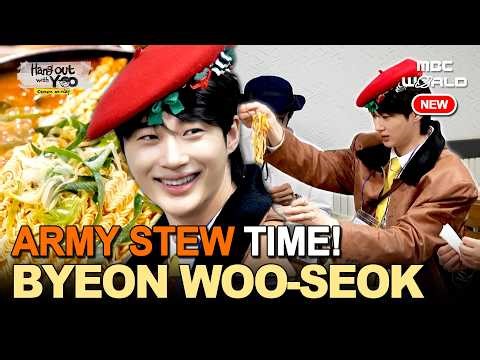 [K-ACTOR] BYEON WOO-SEOK's Classy Army Stew Mukbang 🍜 #Byeonwooseok #PerfectCrown
