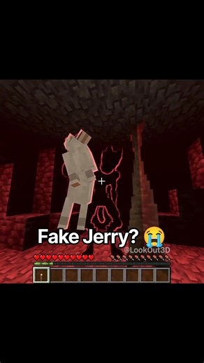 Jerry Wants To Save Fake Jerry 😭✌️ #minecraft #minecraftshorts #horror #mod