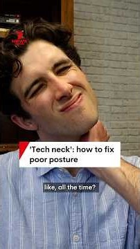 'Tech neck': how to fix poor posture