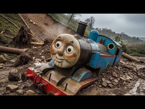 Salvaging & Restoring of a Buried Thomas the Tank Engine After Landslide- ASMR Restoration
