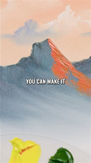 Sunset mountain highlights with Doug Hallgren #paintingtutorial #art #bobross