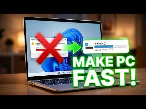 How to Delete Temporary Files in Windows 11& Speed Up Laptop || Free Up Disk Space