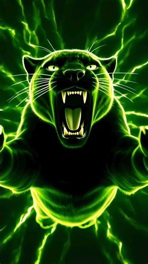 Insane Black Panther Attack Live Wallpaper 🐆⚡ | Neon Energy 4K