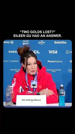 Eileen Gu’s answer to “two golds lost” #Motivation #Shorts