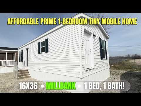 16X36-“Millbank” Affordable PRIME 1-Bedroom Tiny Mobile Home with Modern Features