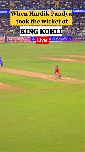#😱😱Hardik Pandya took the wicket of King Kohli😱😱#rizwanali #hardikpandya #viratkholi#2026ipl#cricket