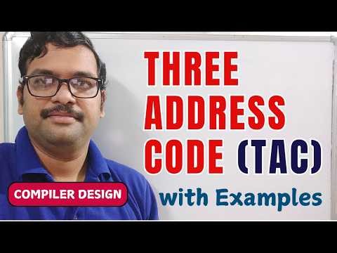 Three Address Code with Examples in Compiler Design || Compiler Design