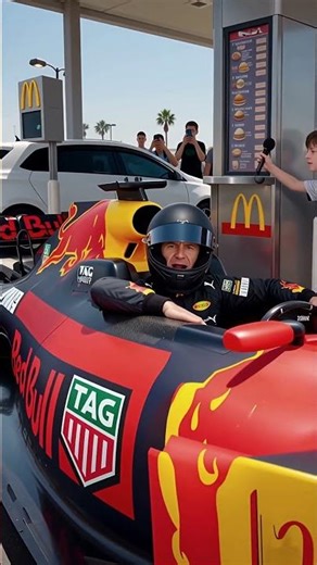 He has a $50 million contract. He pulled up to the drive thru in a Formula 1 car. Priorities. 🏎️🍔💀