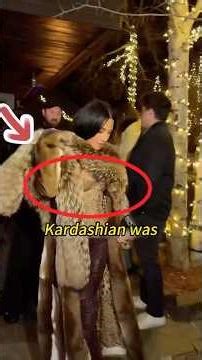 Why was Kim Kardashian seen wearing a fur coat in public?#celebrity #kimkardashian