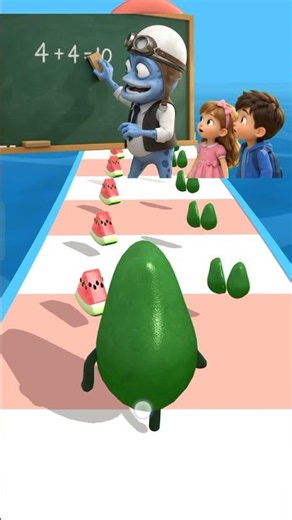 Teacher Said 4+4=10… Avocado Said NO! 🥑😂 #gaming #3d애니메이션