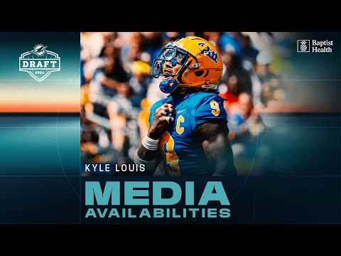 Kyle Louis meets with the media | Miami Dolphins
