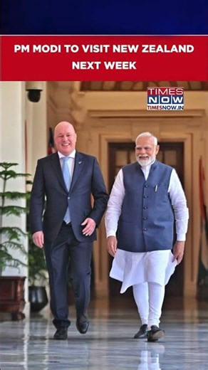 'PM Modi Will Make His First Official Visit To New Zealand Next Week': Christopher Luxon #shorts