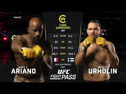Cage Warriors 197: Nell Ariano vs Riku Urholin | November 21, 2025